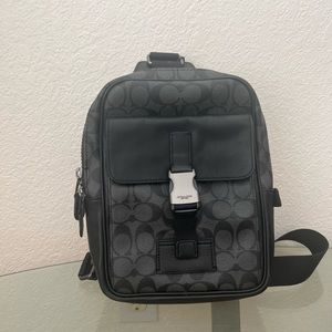 Track Pack In Signature Canvas from coach